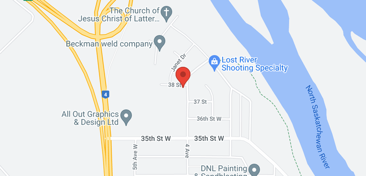 map of 401 38th ST